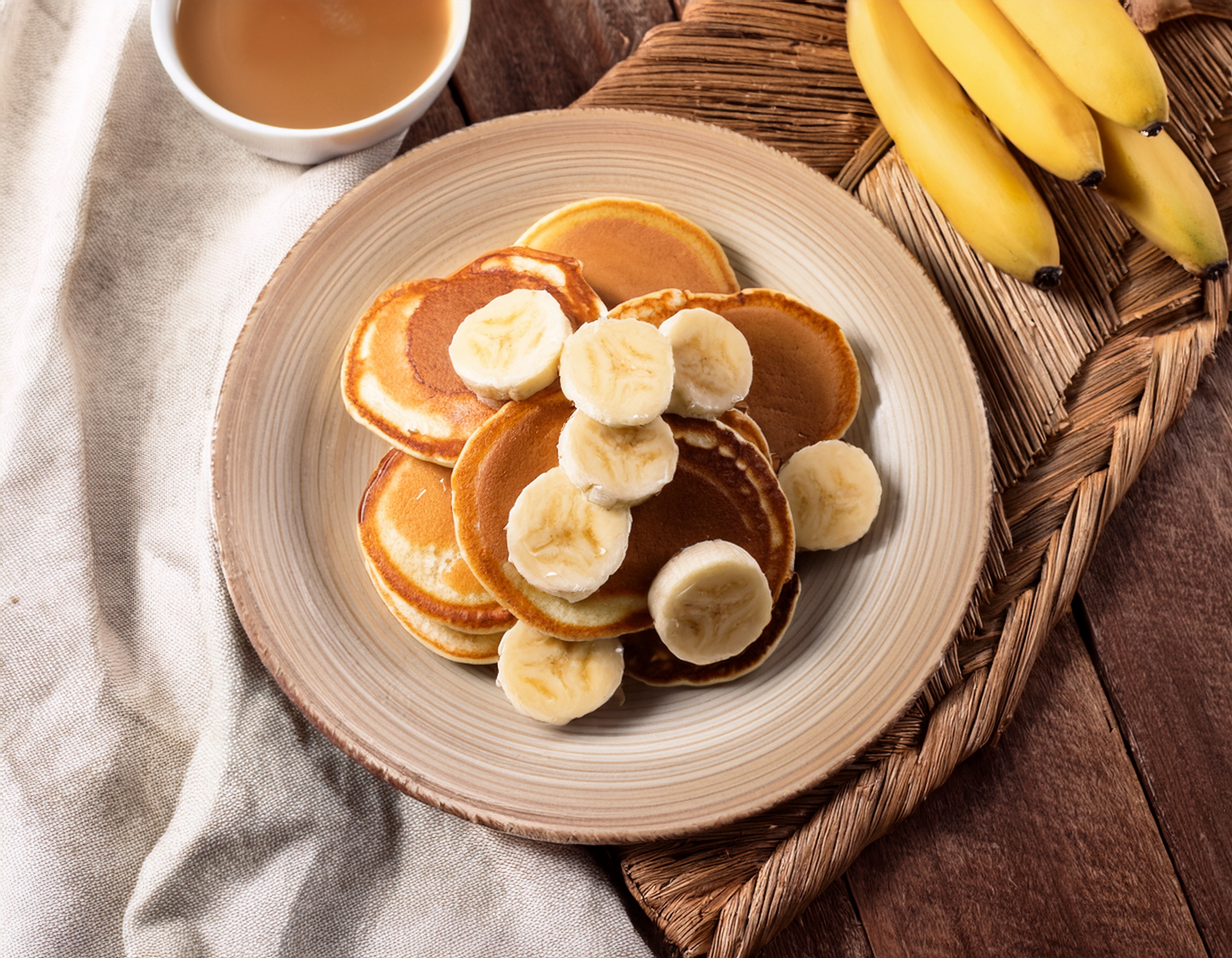 Firefly mini pancakes, banane, boho, frühstück 24384